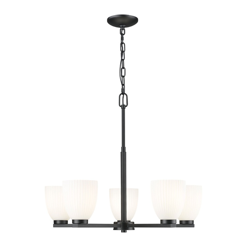 Naya 5-Light Chandelier Matte Black