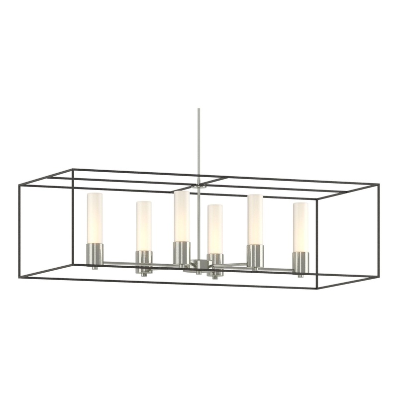 Portico Pendant Sterling Natural Iron Opal Glass (GG)
