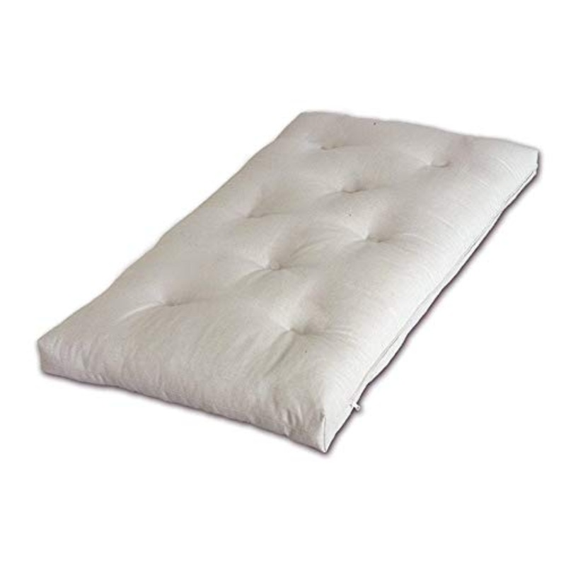 Vivere Zen – Futon Adaki 8 cm per Bambini – Rivestimento Bio Certificato – Misura 70×140 cm