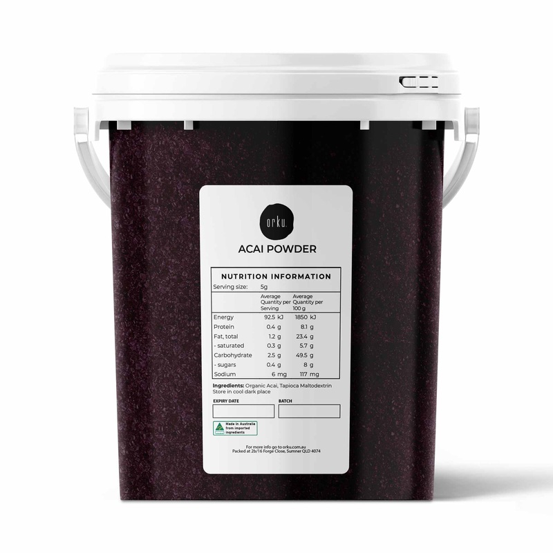 700g Acai Powder Bucket 100% Organic – Pure Superfood Amazon Berries