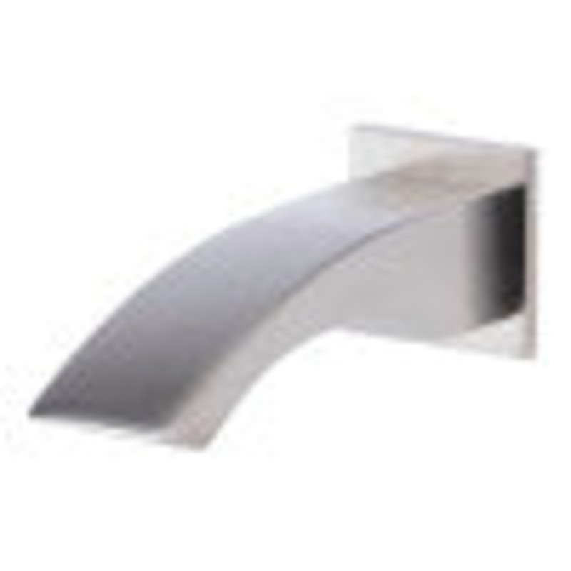 ALFI brand AB3301-BN Brushed Nickel Curved Wallmounted Tub Filler Bathroom Spout