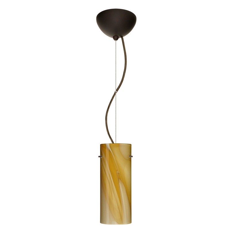 Besa 1KX-4123HN-LED-BR Stilo One Light Pendant Bronze (Discontinued)