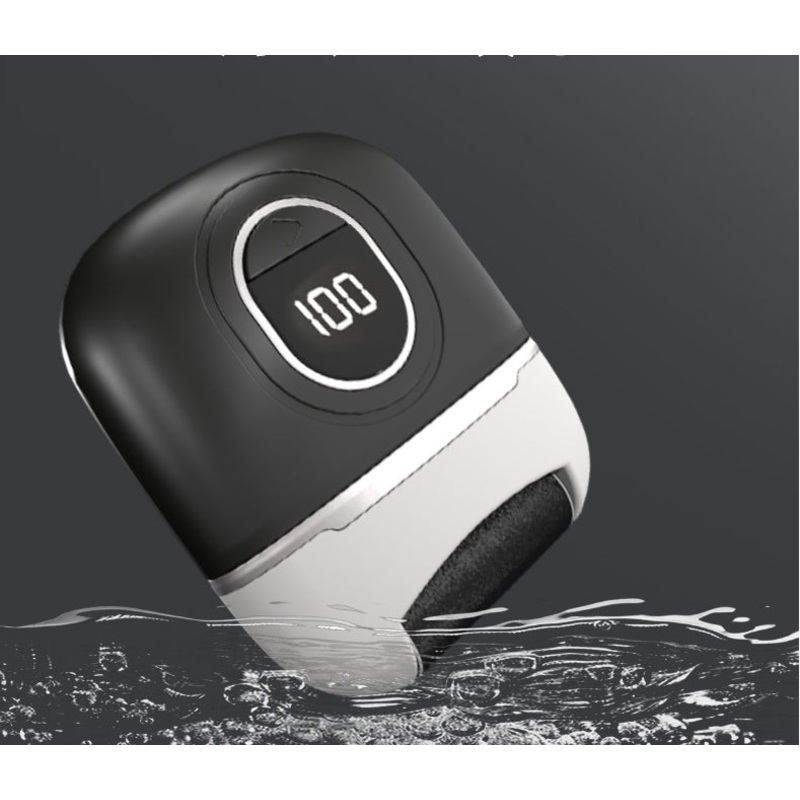 Black Smart Digital Electric Foot File – Automatic Dead Skin Remover