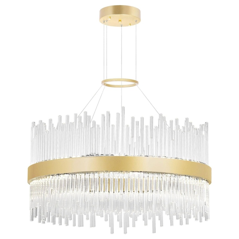 Genevieve Chandelier Medallion Gold