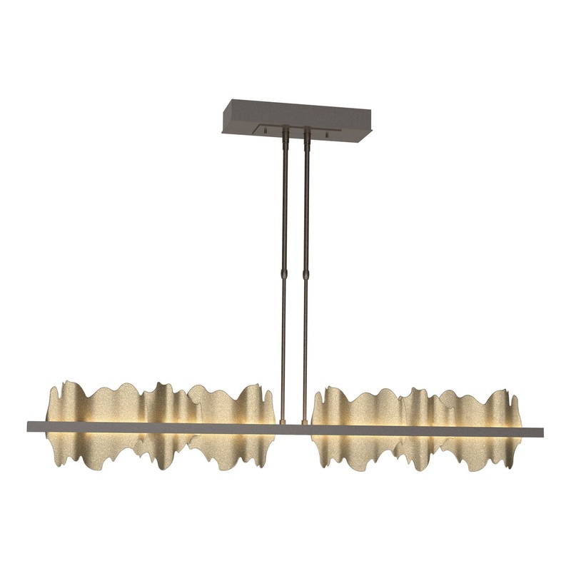 Hildene Large LED Pendant Oil Rubbed Bronze Soft Gold