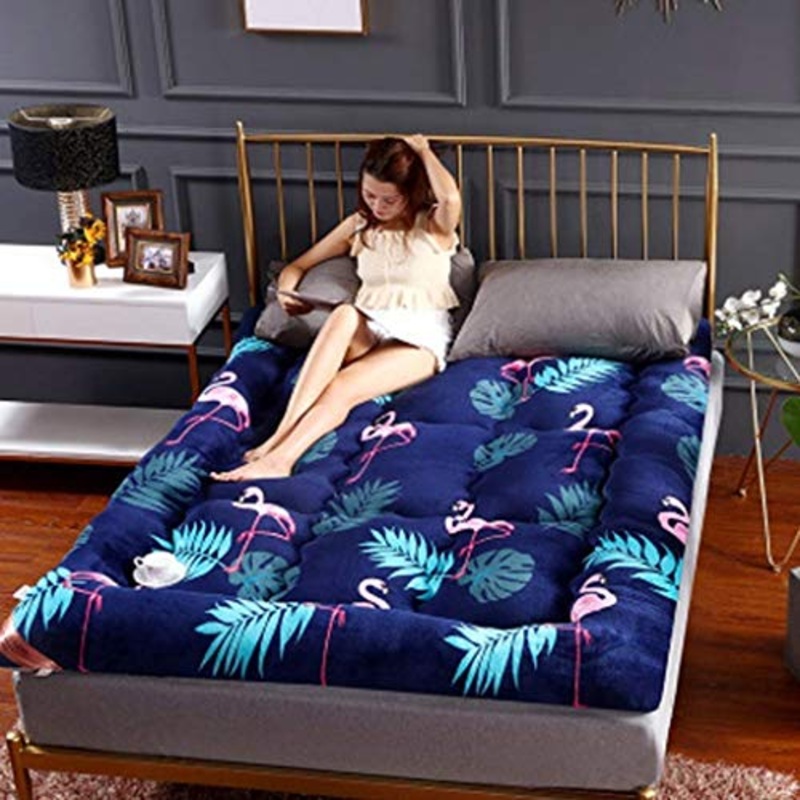 Huan Materasso futon, Tatami Antiscivolo Cotone Tappetino, Pieghevole, Traspirante, Pelle-Friendly, for Il dormitorio, Camera (Size : 90cmX200CM)