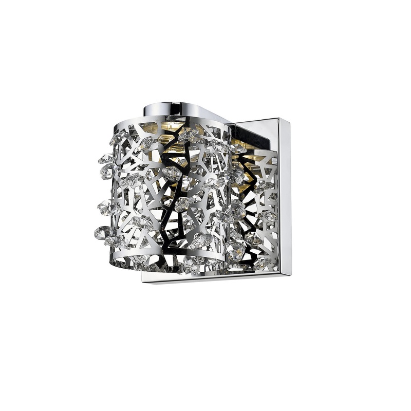 LED Wall Sconce from the Fortuna Collection in Chrome Finish by Z-Lite