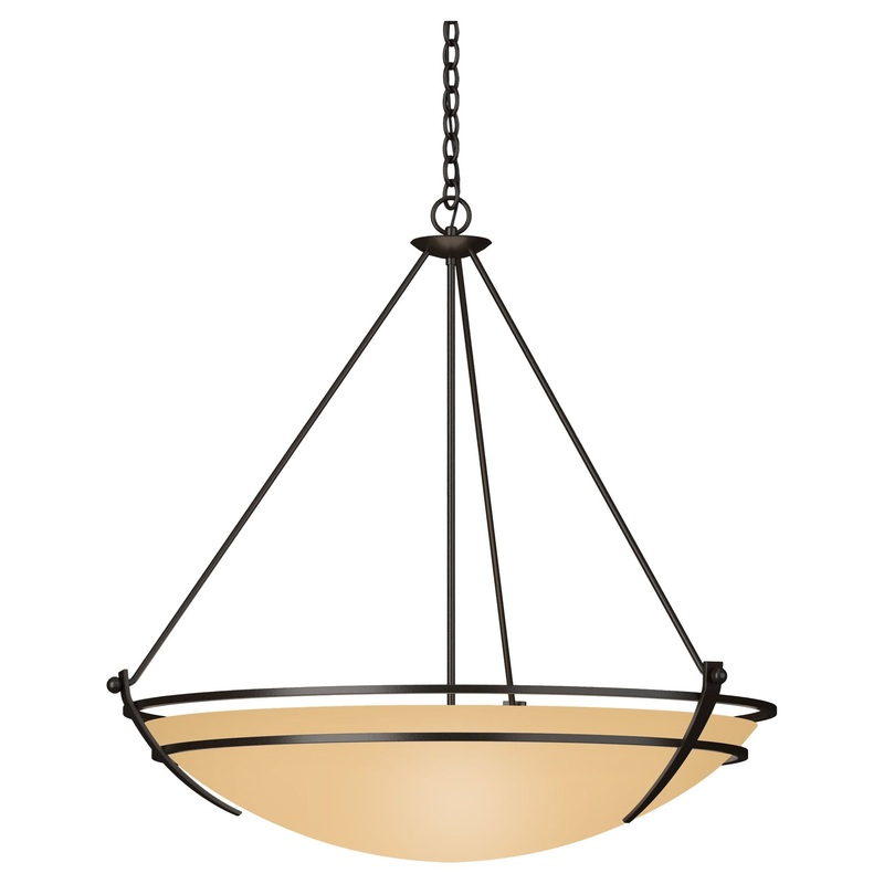 Presidio Tryne Large Scale Pendant Oil Rubbed Bronze Sand Glass (SS)