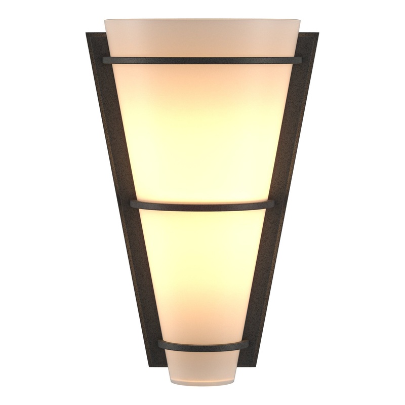 Suspended Half Cone Sconce Natural Iron