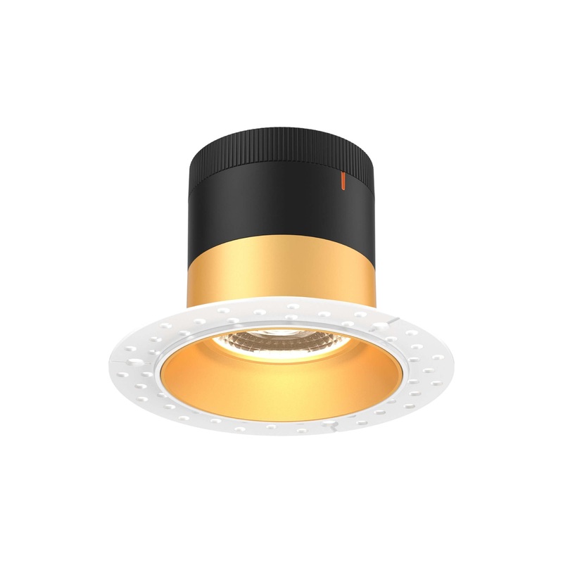 4″ Modular Downlight Gold (Trimless) 35 Degrees Regressed