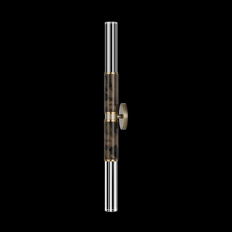 Antonia 34″H Sconce Ombre Bronze/Brass/Charcoal