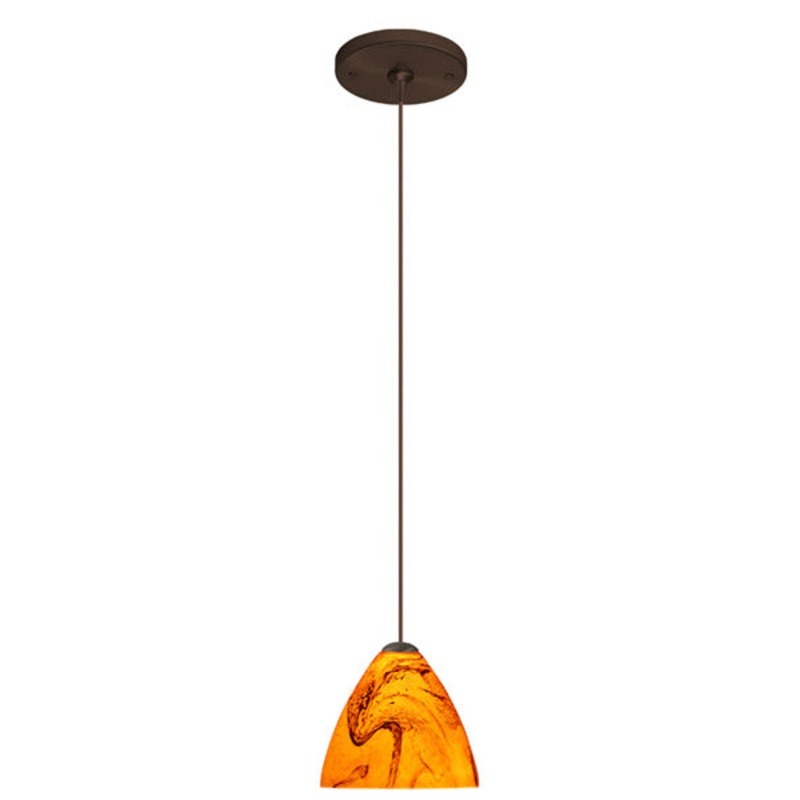 Besa 1XP-1779HB-BR Mia One Light Pendant Bronze (Discontinued)