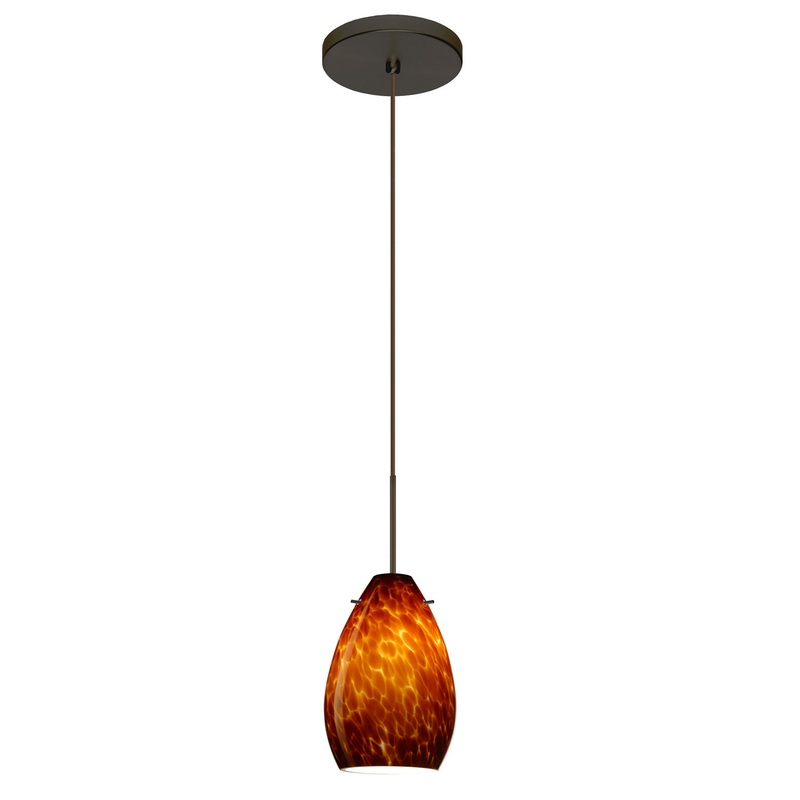 Besa 1XT-171318-LED-BR Pera One Light Pendant Bronze