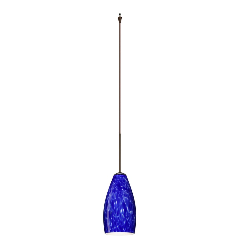 Besa XP-719886-BR Karli One Light Pendant Bronze