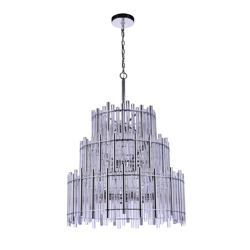 Craftmade 59213-CH Reveal 13 Light Chandelier Chrome