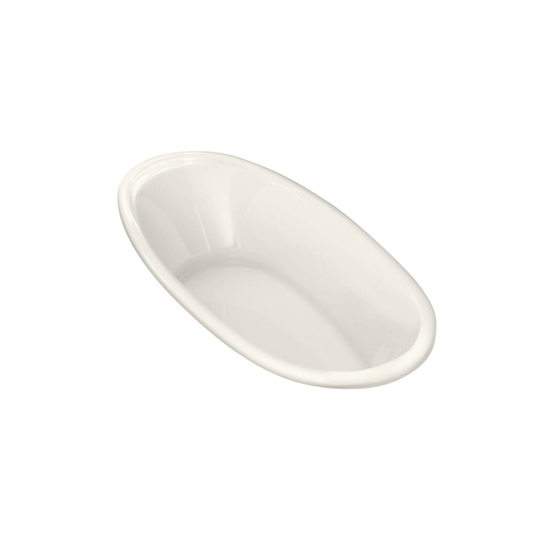 MAAX 106167-103-007 Saturna 6036 Acrylic Drop-in End Drain Aeroeffect Bathtub in Biscuit