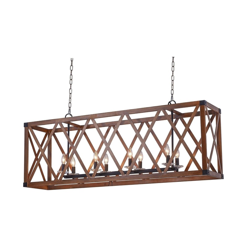 Marini Linear Suspension Wood Grain Brown