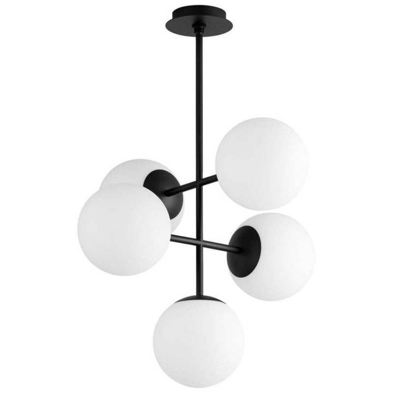 Nebula Five-Light 8″ LED Pendant – Black
