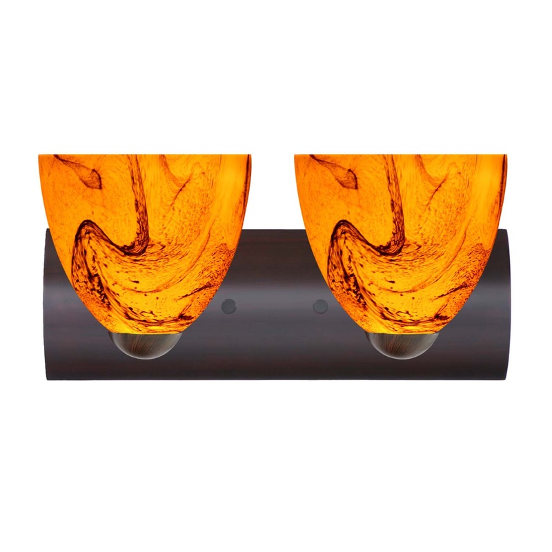 Besa 2WZ-7572HB-BR Sasha Two Light Wall Sconce Bronze (Discontinued)