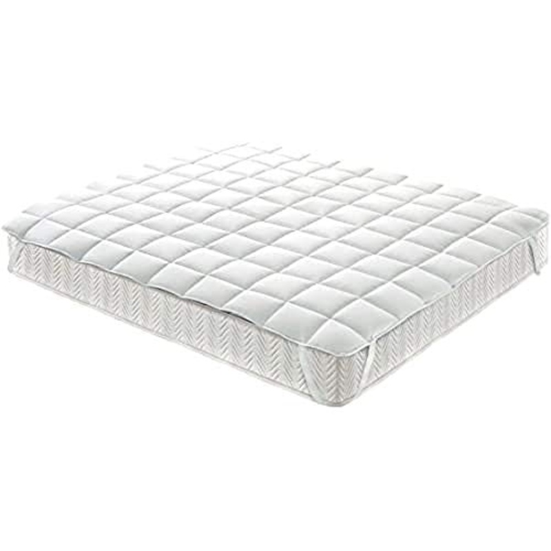 BIANCHERIAWEB Topper Coprimaterasso Imbottito Antibatterico Correttore Materasso Fresh Cotton 1 Piazza E Mezza Topper