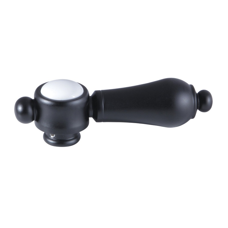 Heirloom KSDH7610BAL Brass Lever Diverter Handle, Matte Black