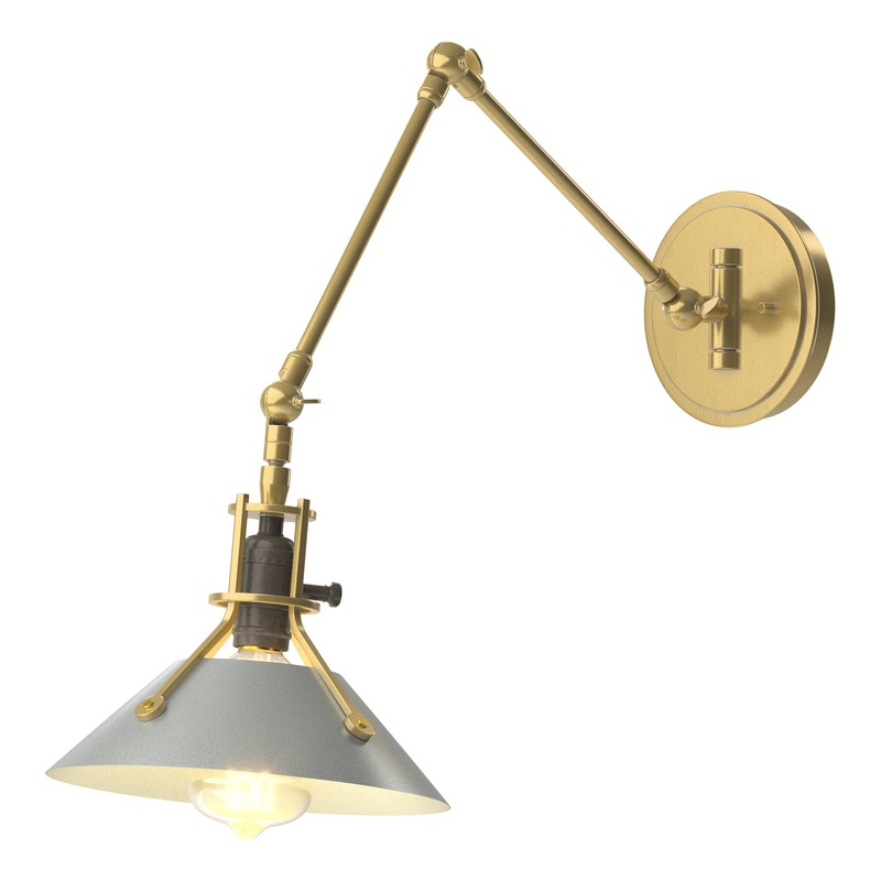 Henry Sconce Modern Brass Vintage Platinum