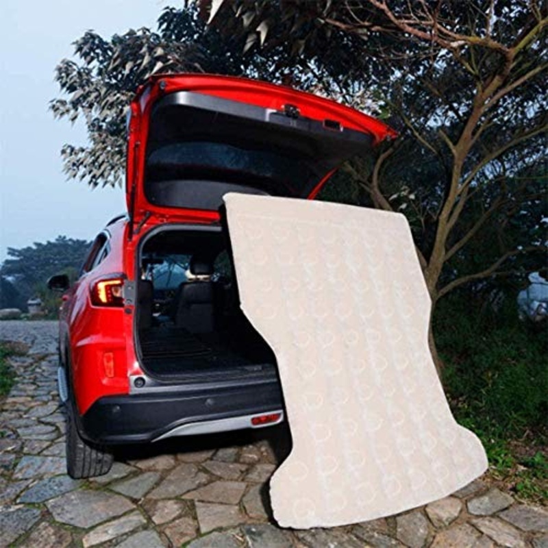 HongLianRiven Lettino da Viaggio Letto Gonfiabile Multifunzionale della Base di Corsa SUV Special Car Gonfiabile Bed affollamento + PVC Fuoristrada Materasso Gonfiabile Beige 5-21