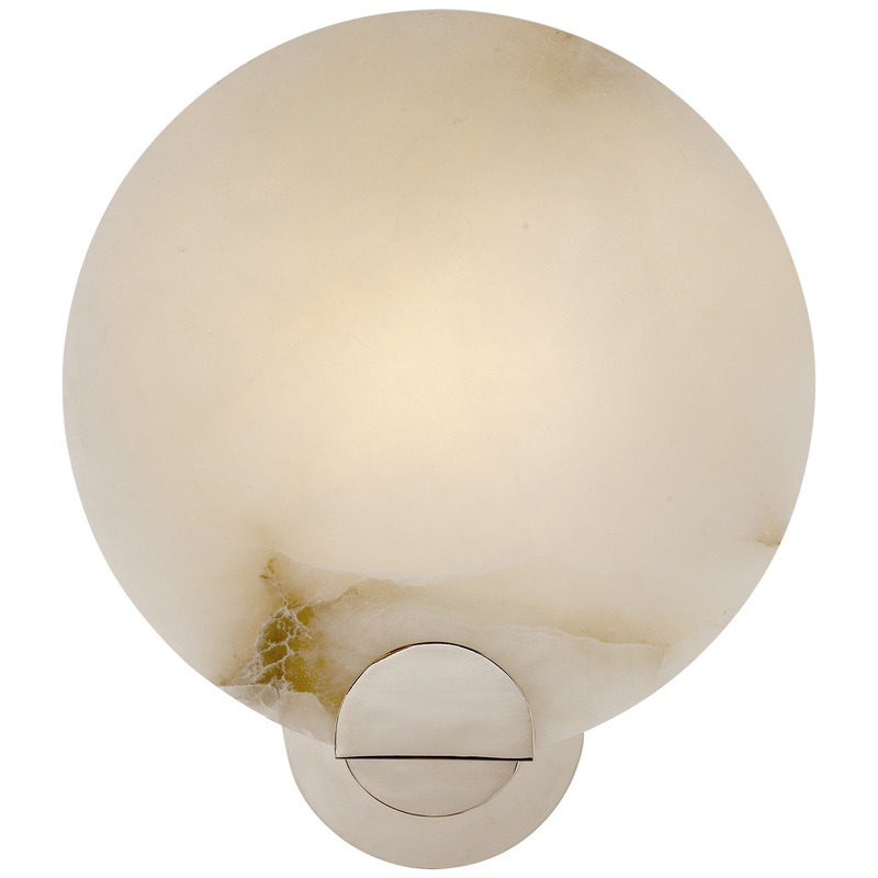 One Light Wall Sconce from the Iveala Collection in Polished Nickel Finish by Visual Comfort Signature