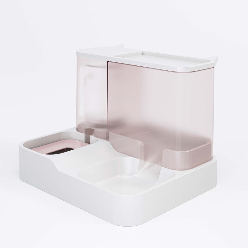 Pink Pet Feeder 3L Automatic Cat Feeder and Water Dispenser – Hassle-Free Hydration and Feeding