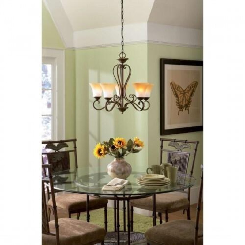 Quoizel DH5005PN Duchess Chandelier palla brnz 5l Chandelier