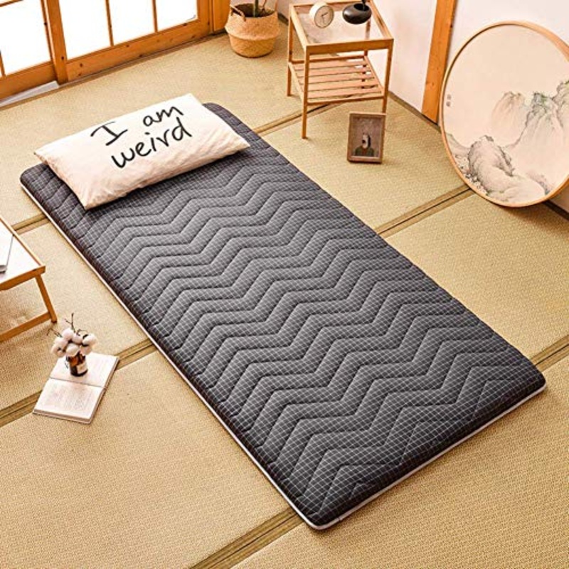 Z&HA Tatami Tappetino, 5 cm di Spessore Tappetino futon MattressTopper Tradizionale Giapponese futon ispessite Queen Size Standard Dimensione Dorm,E,120×190 cm