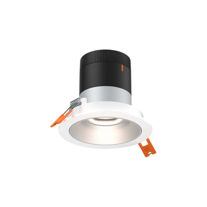 3″ Modular Downlight Alzak with White Trim 20 Degrees Regressed