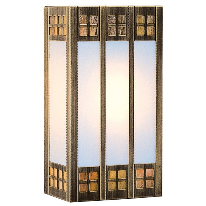 Arroyo GSADA-12GWC-AB Glasgow One Light Wall Mount Antique Brass