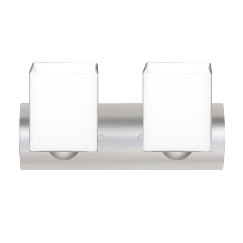 Besa 2WZ-449807-SN Rise Two Light Wall Sconce Satin Nickel