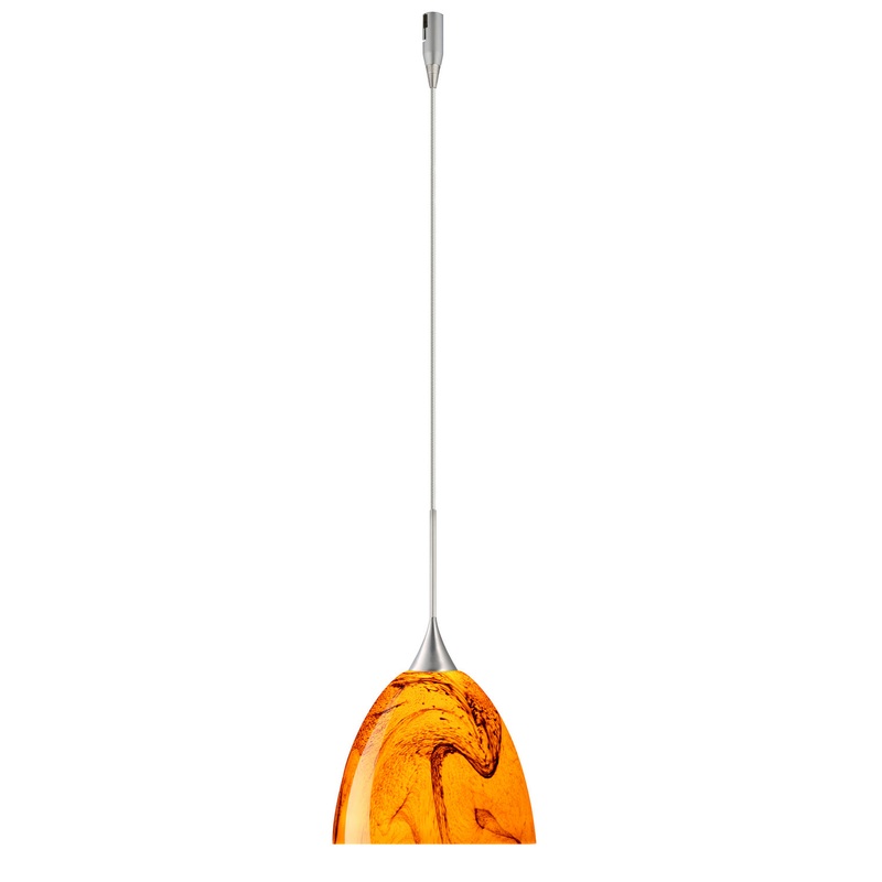 Besa RXP-7570HB-SN Sasha One Light Pendant Satin Nickel (Discontinued)