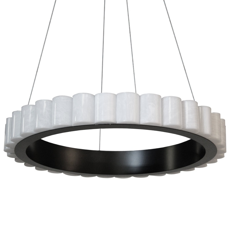 Celeste 30W Chandelier Matte Black