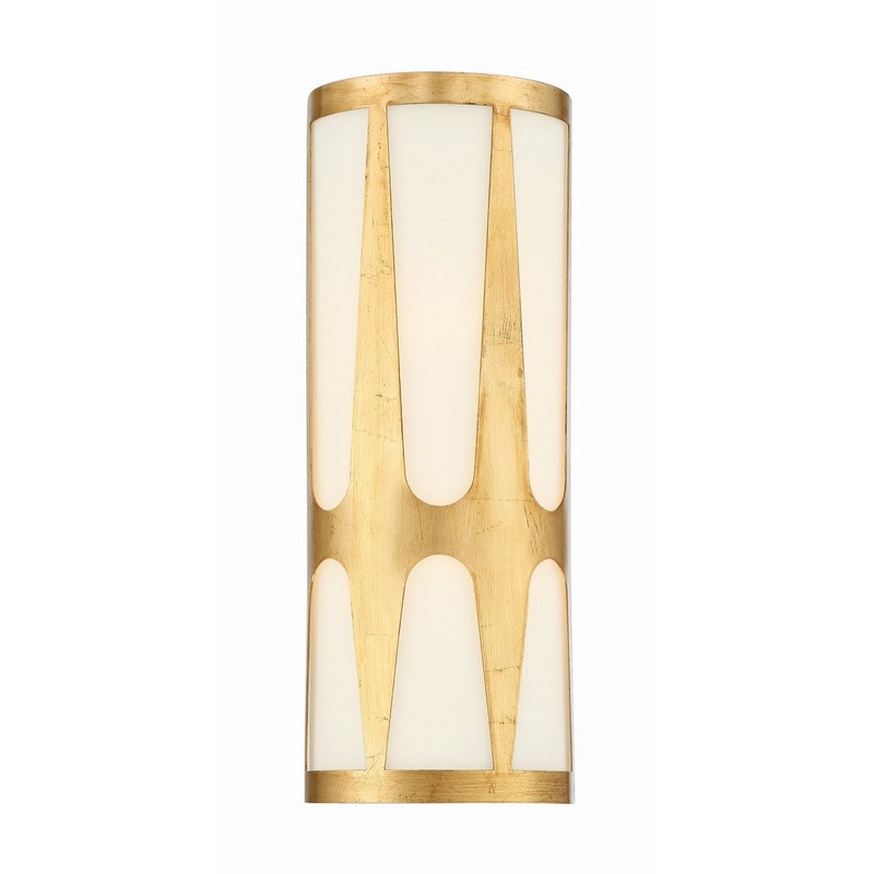 Crystorama ROY-802-GA_LED Royston LED Wall Sconce Antique Gold