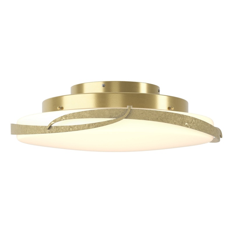 Flora LED Flush Mount Modern Brass