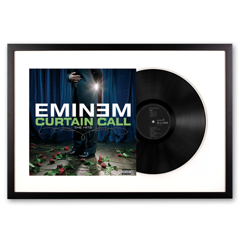 Framed Eminem Curtain Call – Double Vinyl Album Art