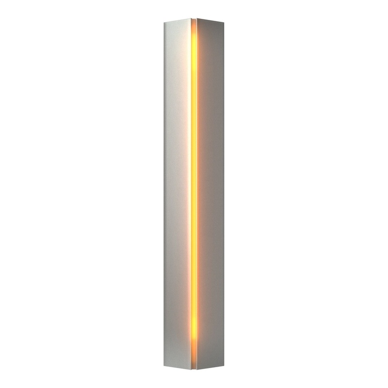 Gallery Small Sconce Vintage Platinum Amber Glass (FF)