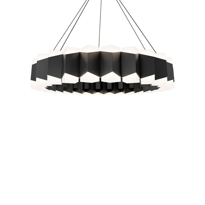 LED Pendant from the Dolman Collection in Black Finish by Modern Forms