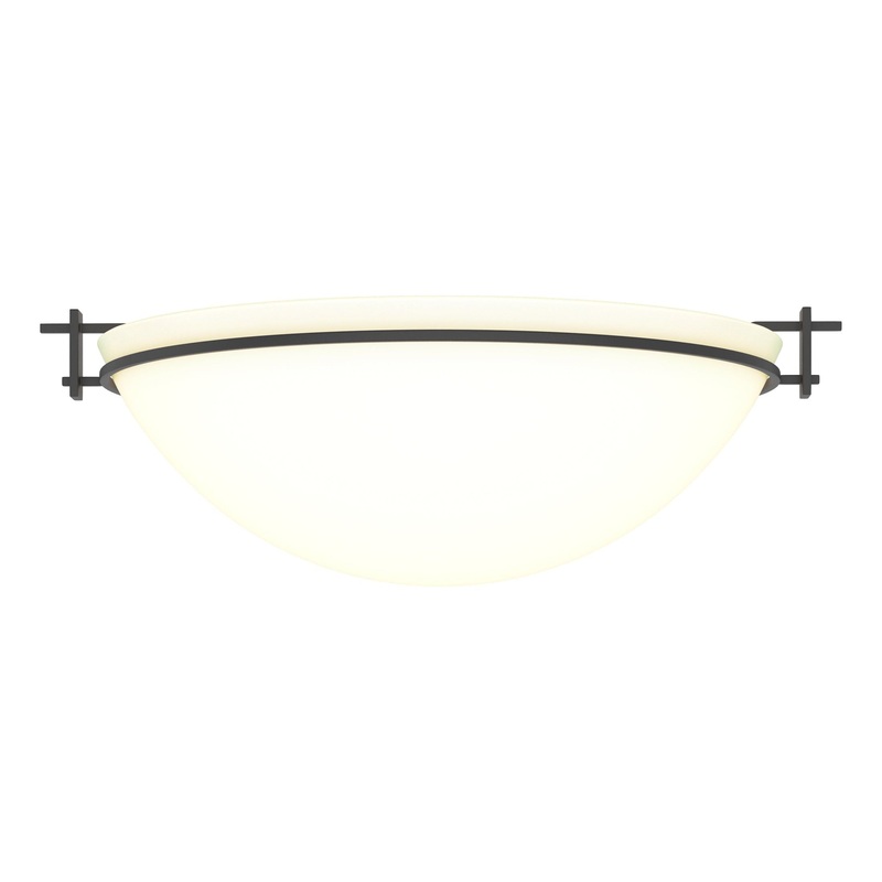 Moonband Large Semi-Flush Black Opal Glass (GG)