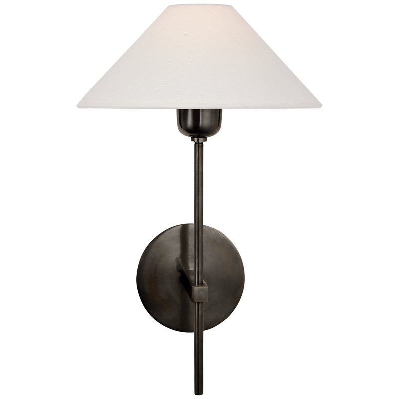 One Light Wall Sconce from the Hackney Collection in Bronze Finish by Visual Comfort Signature