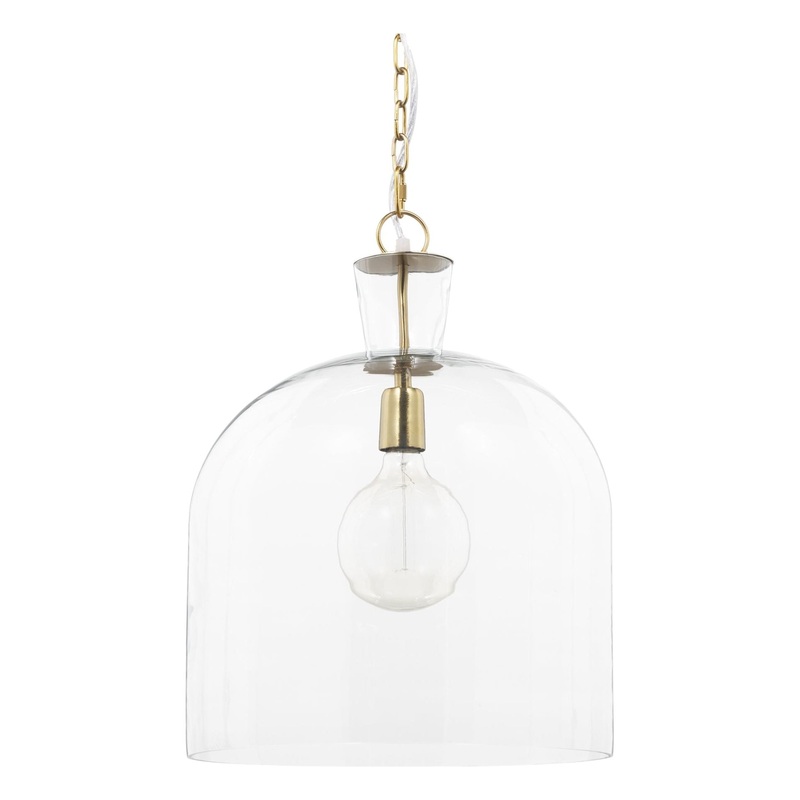Sadah Pendant Glass | Gold Metal