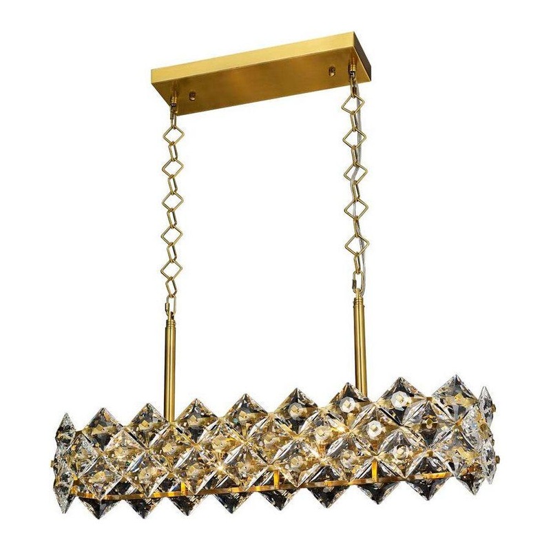 The Crown 8-Light Pendant Antique Brass