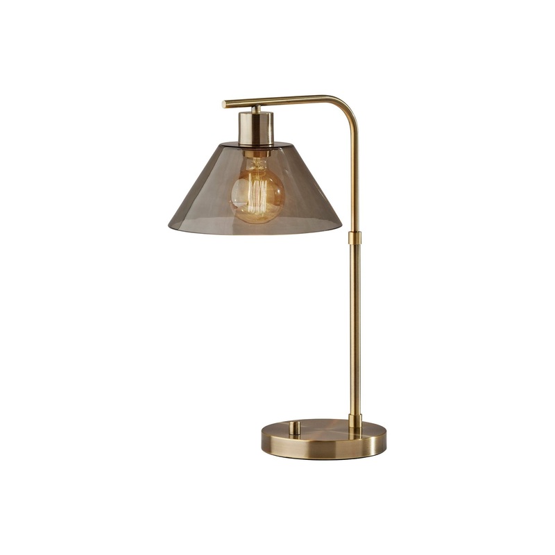 Zoe Desk Lamp Antique Brass