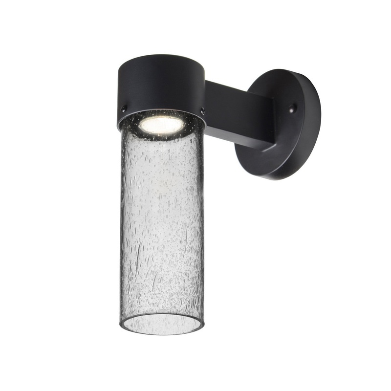 Besa JUNI10CL-WALL-LED-BK Juni One Light Outdoor Wall Sconce Black