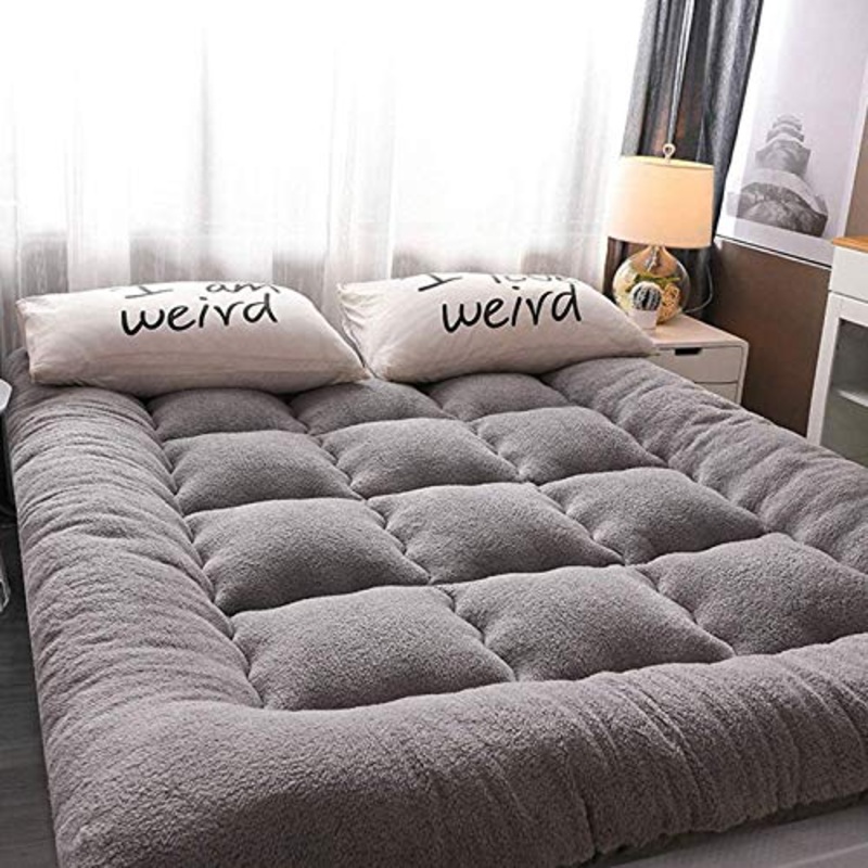 CAICAIL Futon Tradizionale Giapponese, Materasso da Pavimento Morbido Futon Traspirante, Materassino Doppio Ripiegabile in Tatami Caldo Spesso,3,D