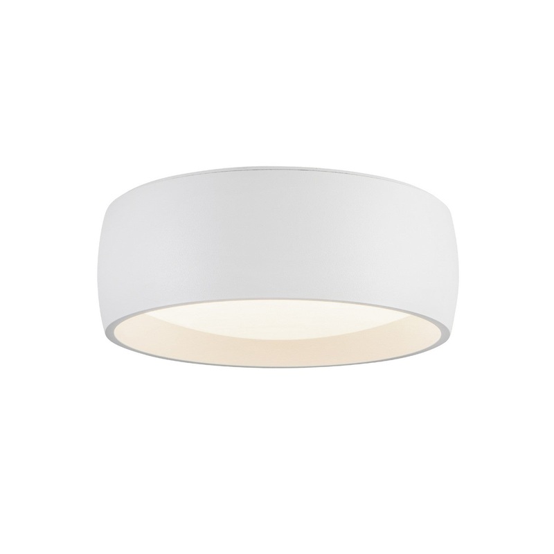 LED Flush Mount from the Savile Collection in White Finish by Kuzco Lighting