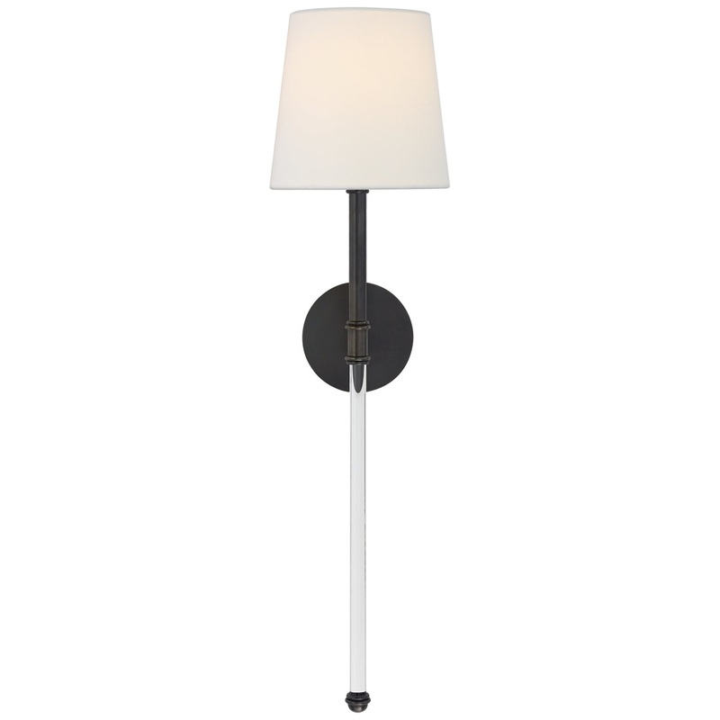 One Light Wall Sconce from the Camille Collection in Bronze Finish by Visual Comfort Signature